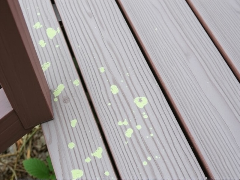 best way to clean lichen from composite decking