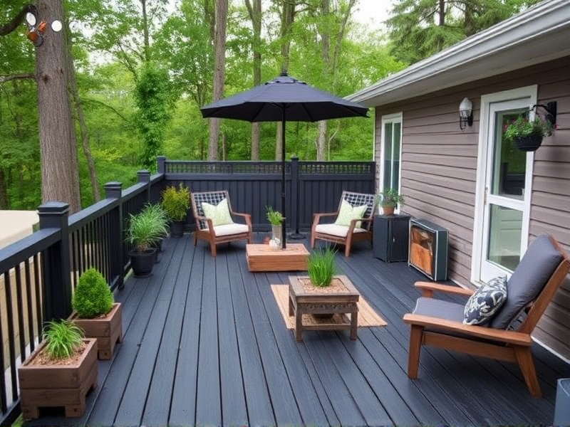 black deck ideas