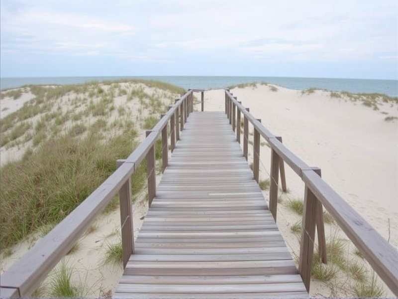 Building Eco-Friendly Boardwalks with Trex Composite Decking on the Beach Dune