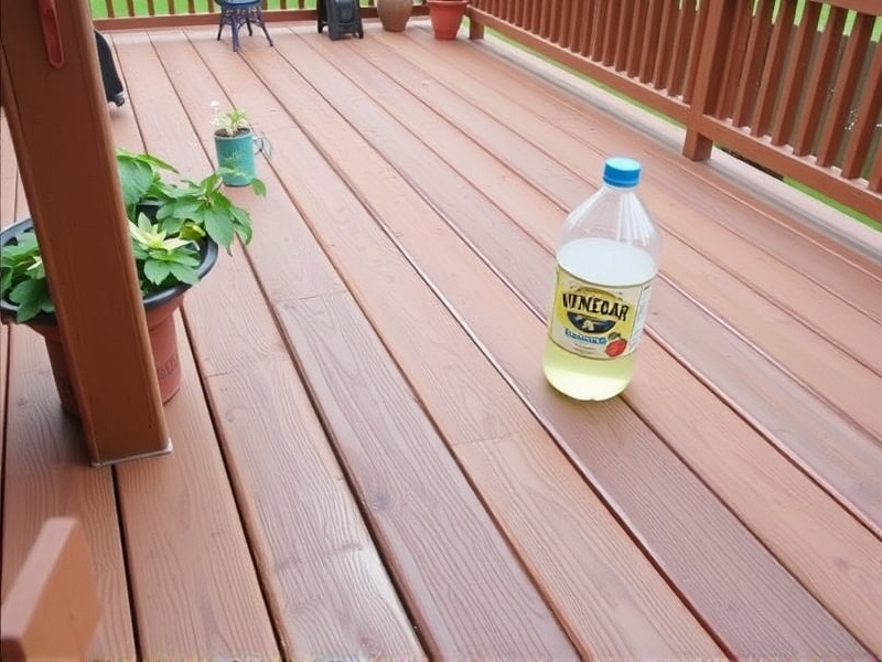 can you clean composite decking with vinegar