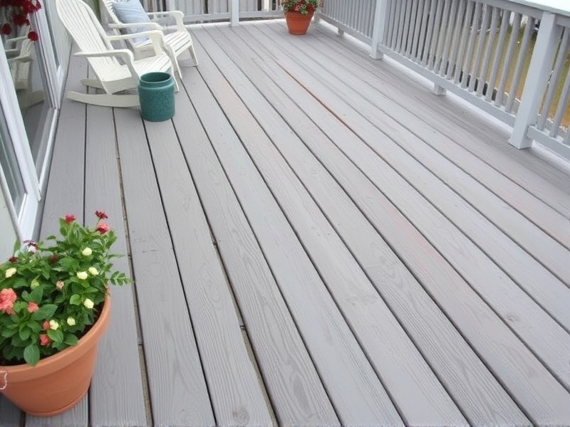 can you paint faded composite decking