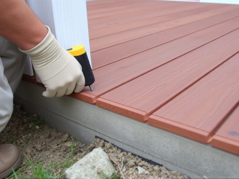 can you screw composite decking to concrete