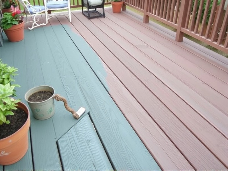 can you touch up composite decking with a paint