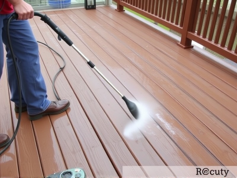 can you use a power washer on composite decking