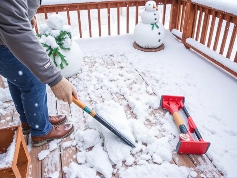 Choosing the Right Tools for Snow Removal on Wood Composite Decking