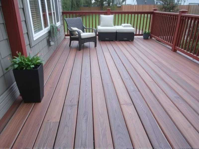 composite decking and heat