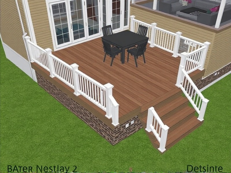 composite decking cad details