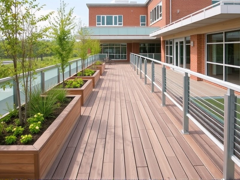 composite decking for healthcare facilities