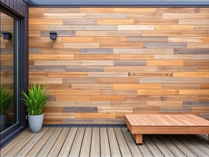 composite decking indoor wall