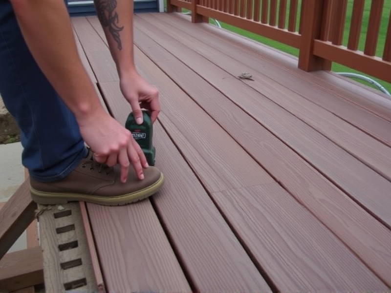 composite decking making skid shoes