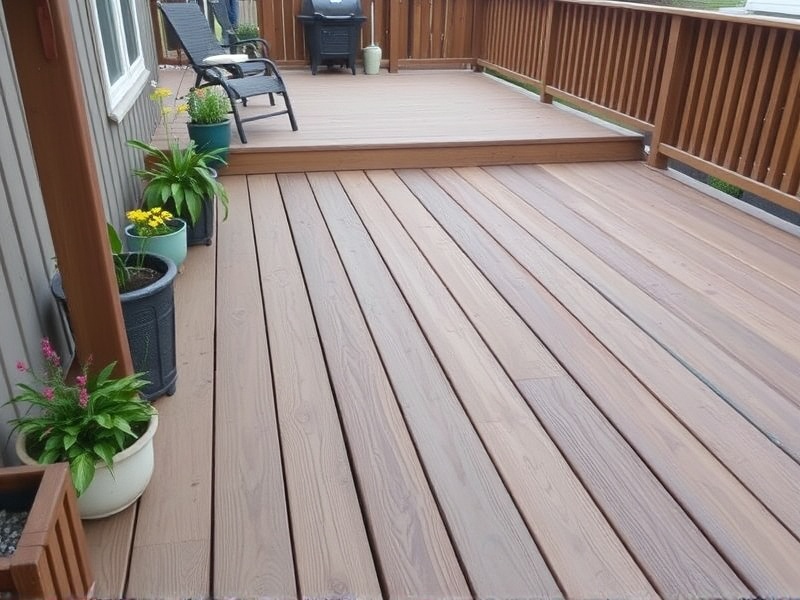 composite decking on concrete