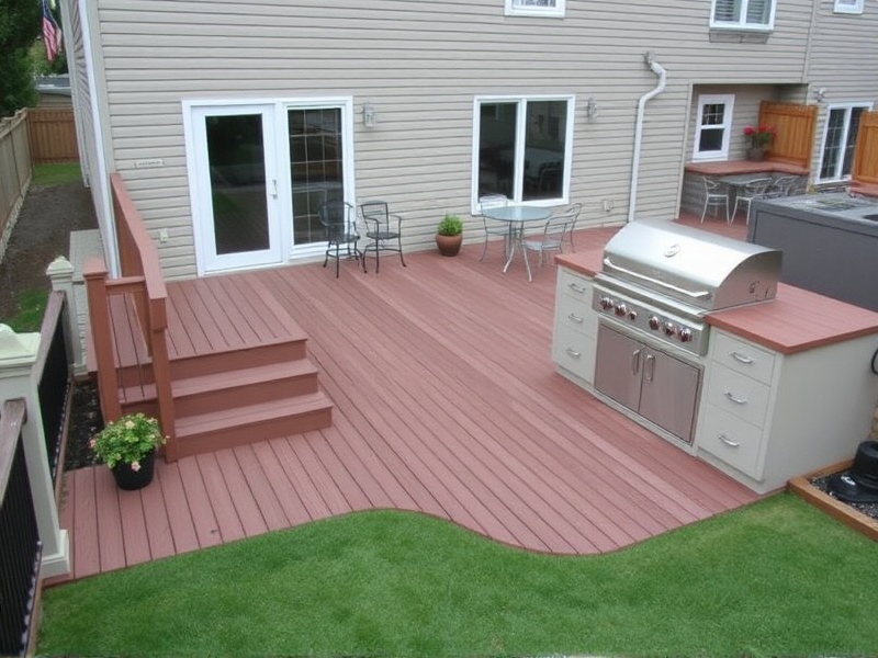 Composite Decking Solutions: Perfect for Basement Walkouts with Built-in Grills