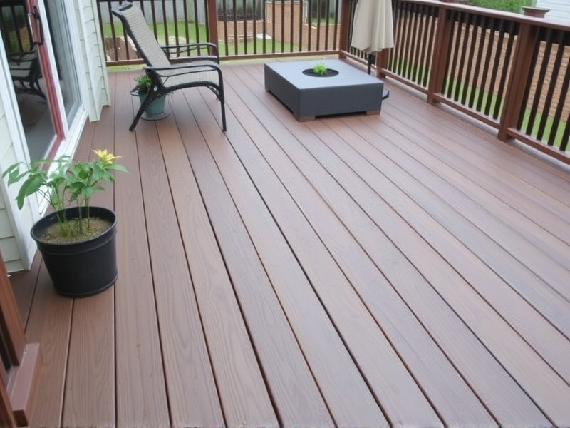 composite decking vinyl finished