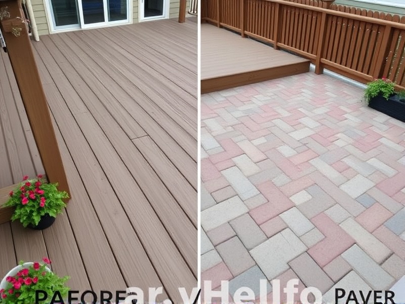 composite decking vs pavers