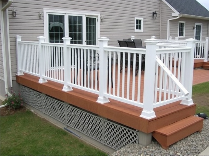 deck with balusters
