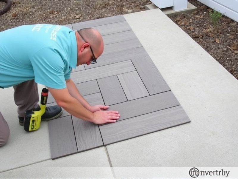 DIY Guide: Laying Composite Decking Tiles on Concrete Without Drilling