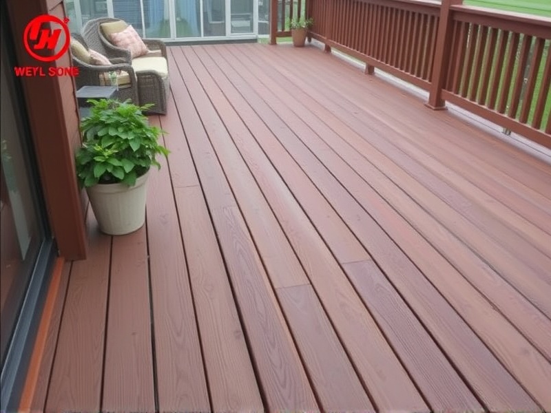 Fire-resistant WPC decking with UL certification
