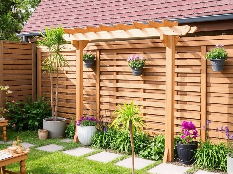 gartenzaun elemente wpc