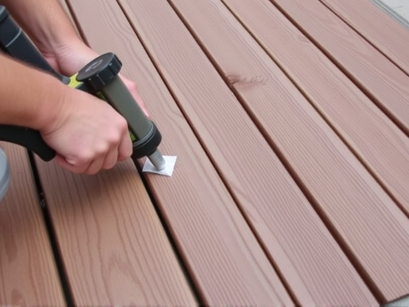 gluing composite decking