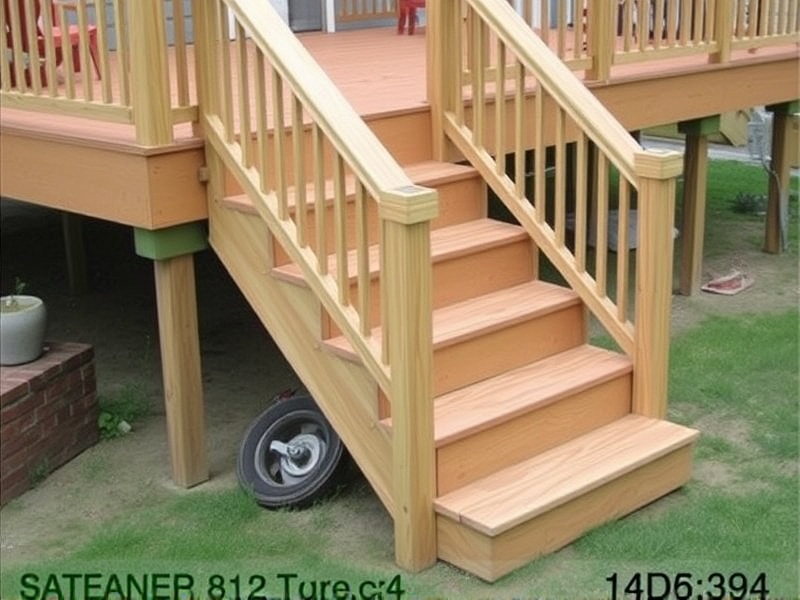 how to attach deck stairs to deck