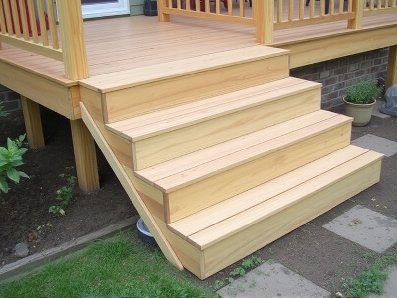 how to build decking steps