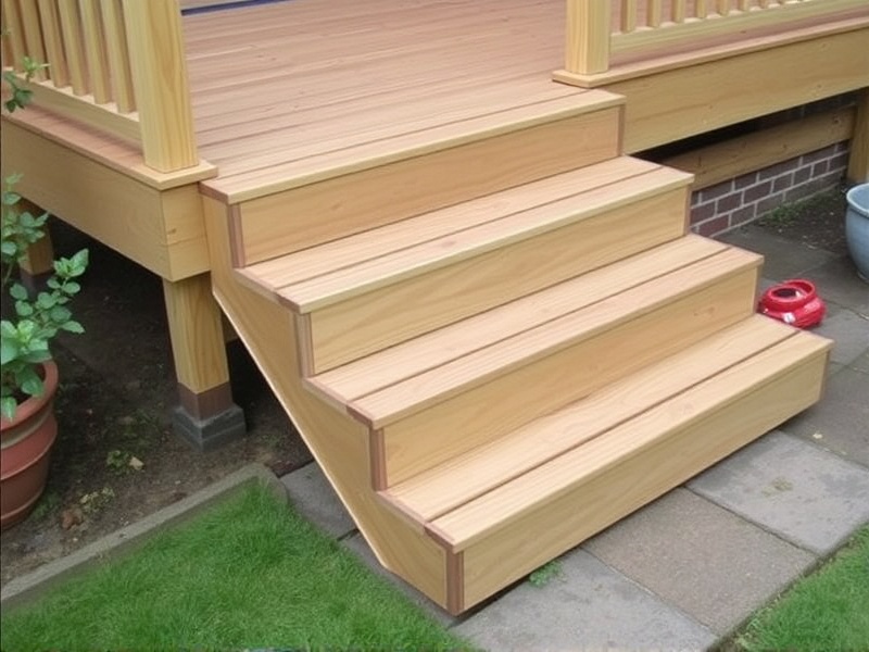 how to fit decking steps