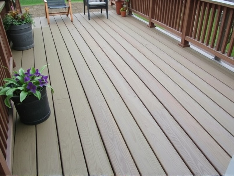 how to get green off composite decking