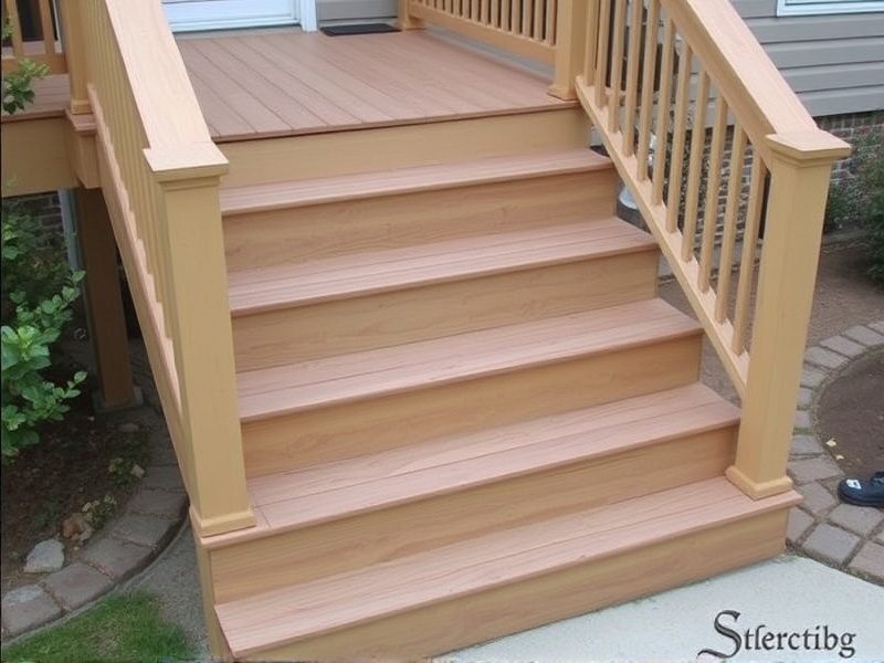 how to put composite decking on stairs