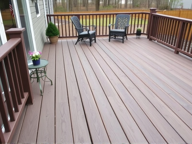 ing the deck with composite decking