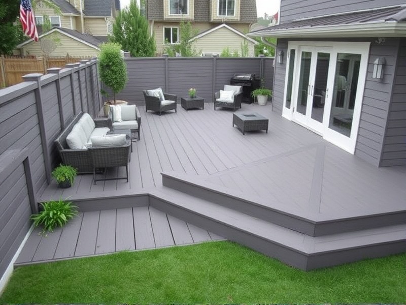 Innovative Grey Composite Decking Designs for a Stylish Backyard