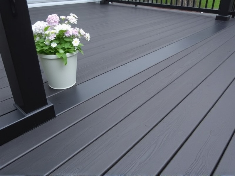 Maintenance-Free Beauty: Black Composite Decking Trim