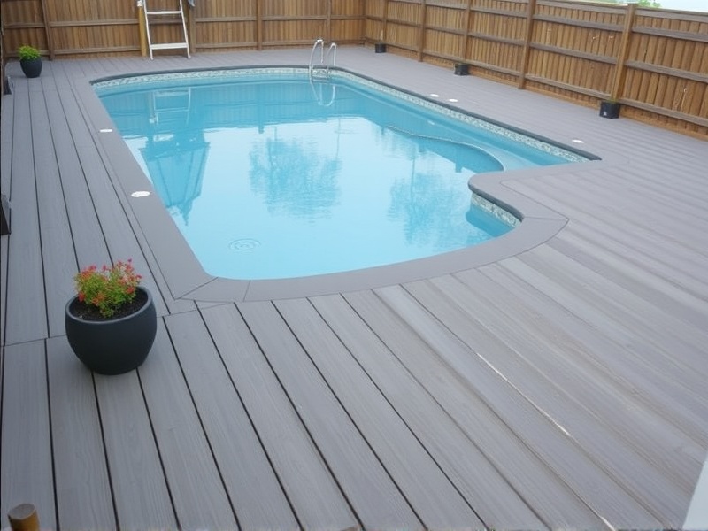Maintenance Tips for Grey Composite Decking Around Pools