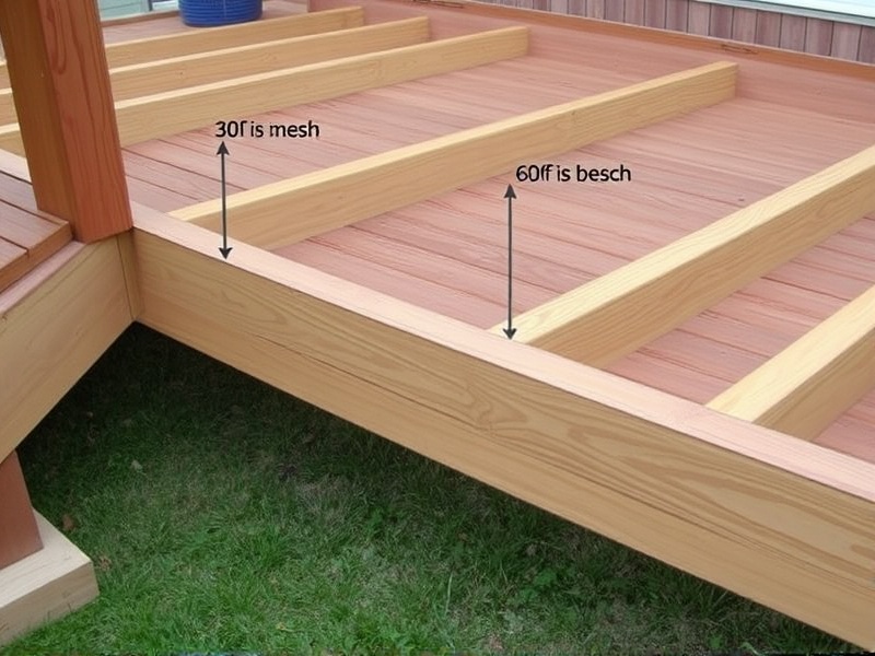 max joist spacing for composite decking