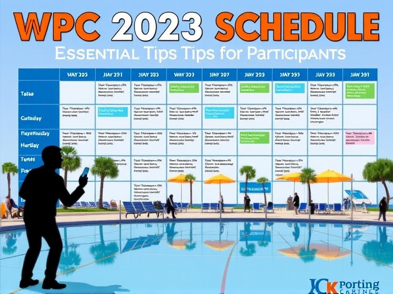 Navigating the WPC 2023 Schedule: Essential Tips for Participants