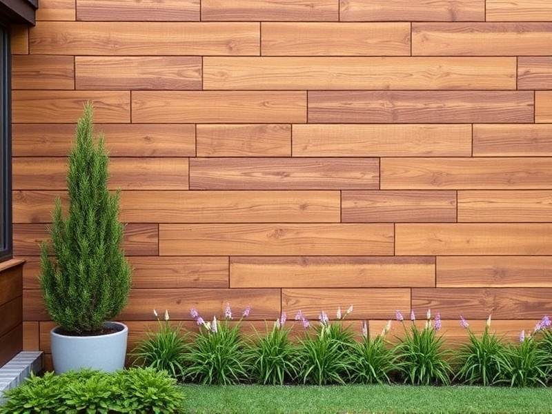 outside walls that look like wood with no maintenance
