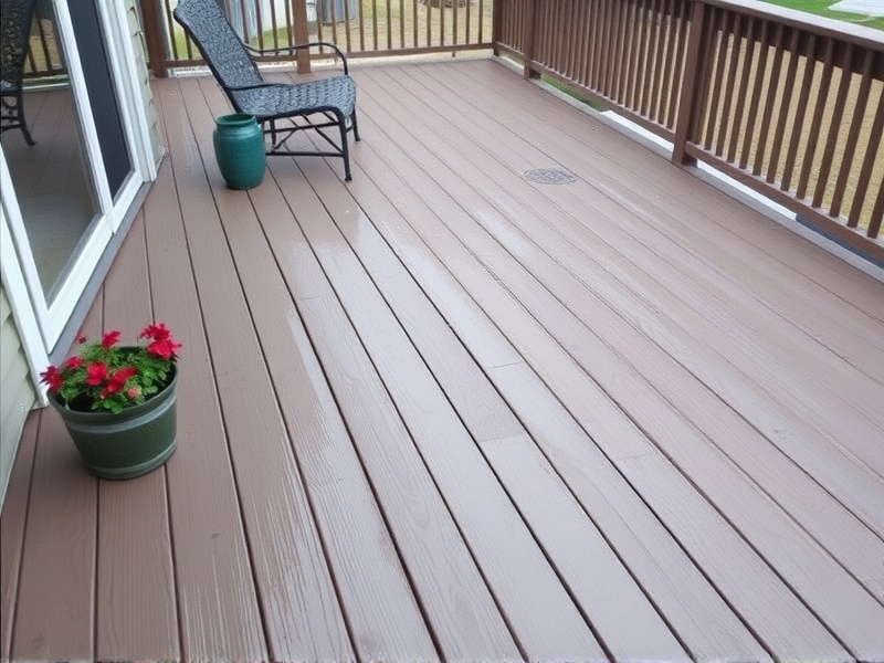painting composite decking
