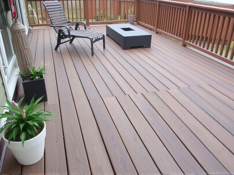 plastic or composite decking