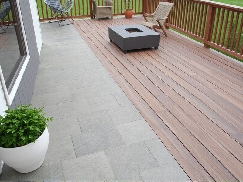 porcelain tiles vs composite decking