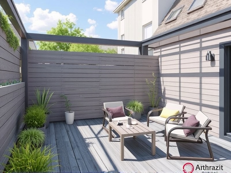 Privacy and Style: Combining WPC Anthrazit with Your Terrace Design