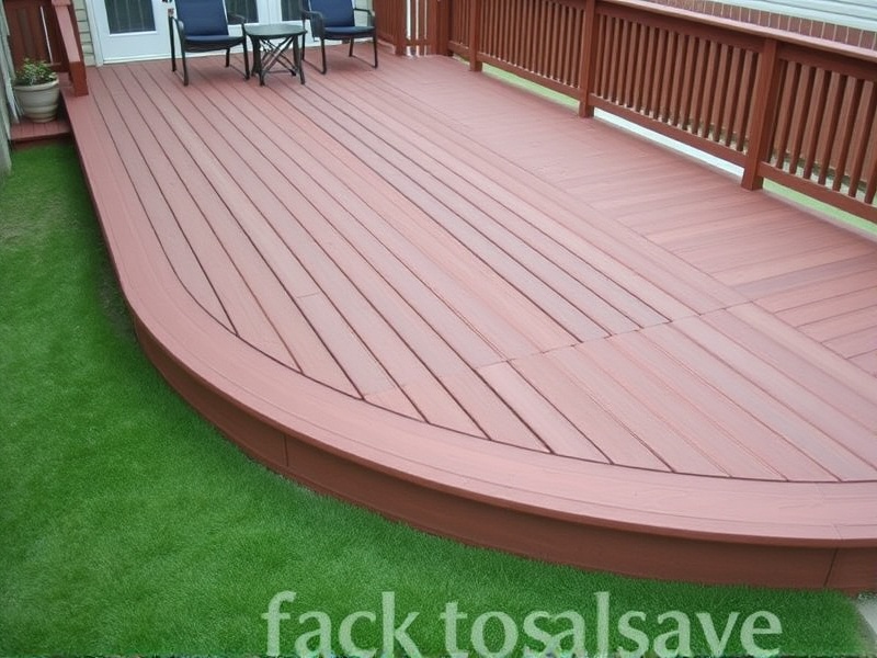 radius edge composite decking