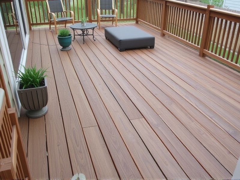 rice hull composite decking