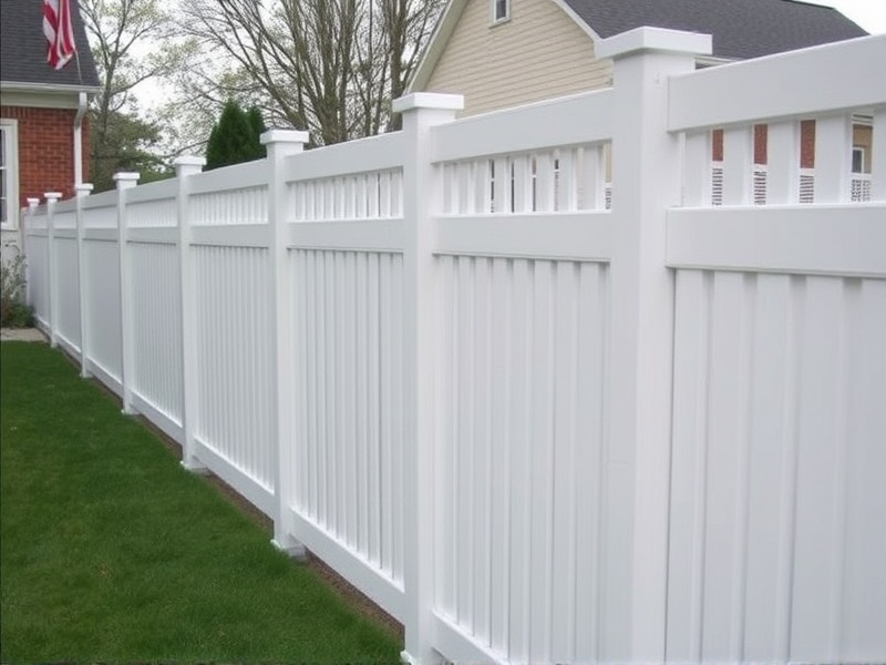 white composite fencing