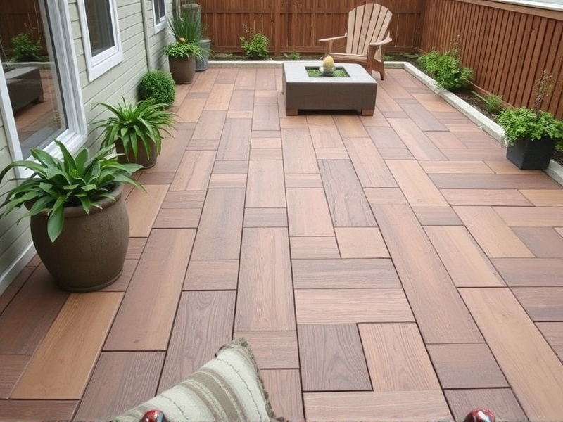 wood patio tile