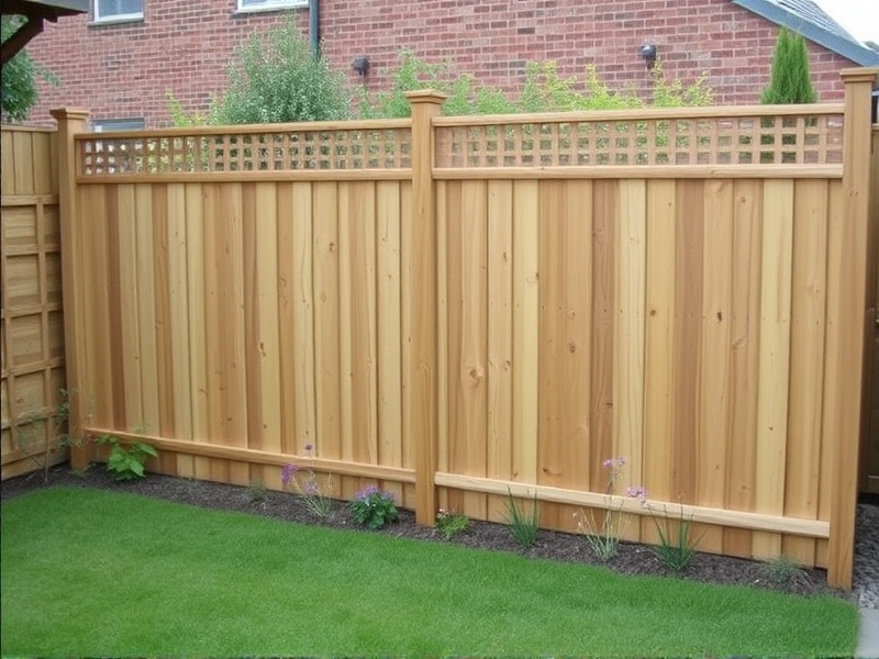 wooden garden fence panels