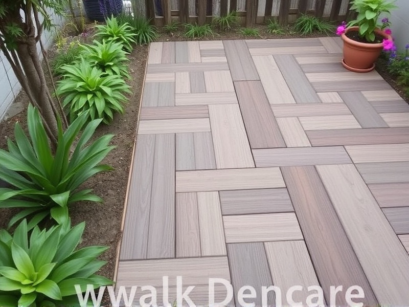 wpc garden deck tile