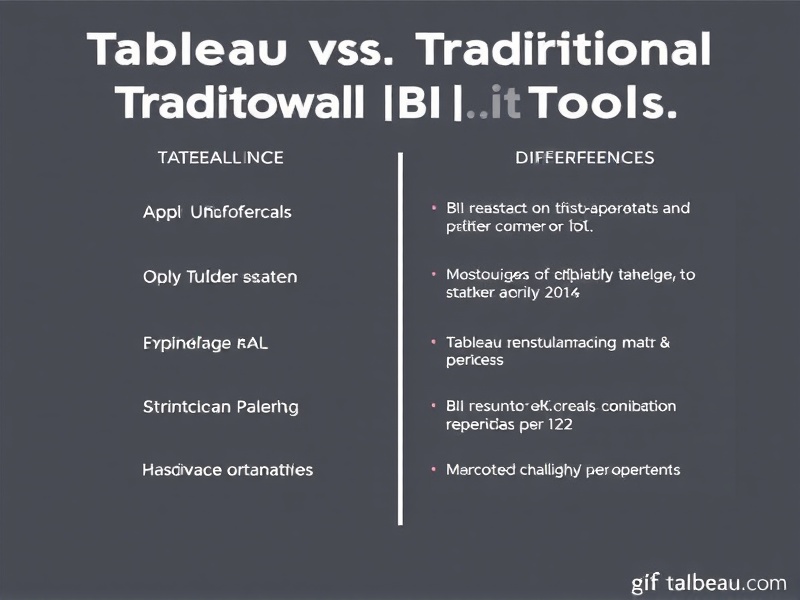 WPC Tableau vs. Traditional BI Tools: Key Differences