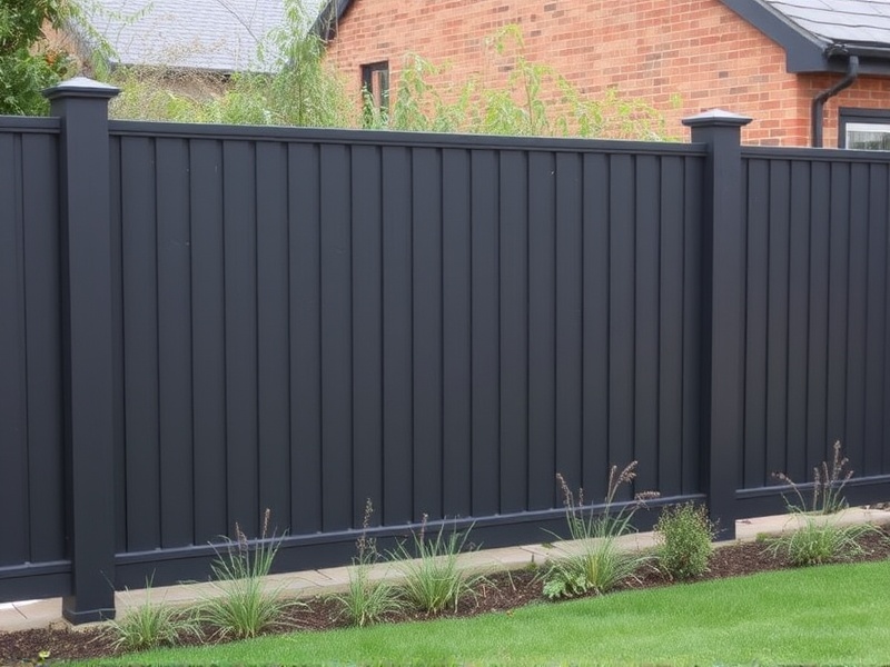 anthracite composite fencing