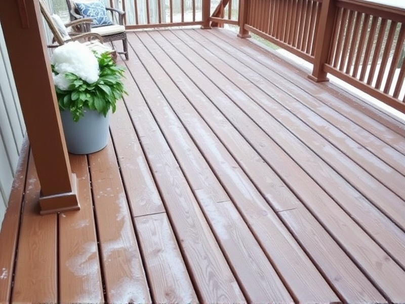 can i put ice melt on composite decking