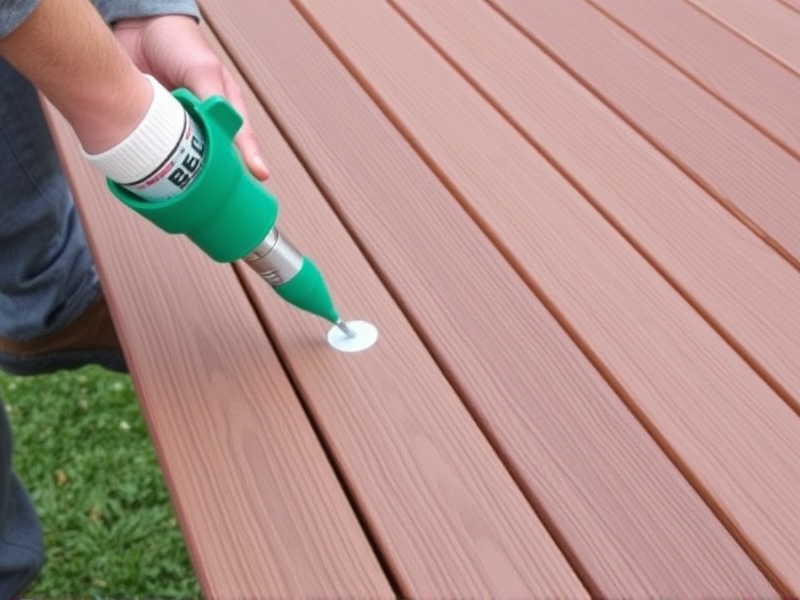 can you glue composite decking together