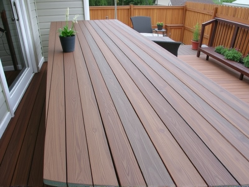 composite decking countertop